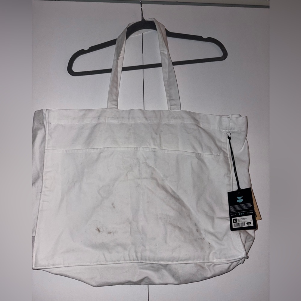 Jetty Canvas Pocket Tote Bag | Cream White | Brand New with Tags - Picture 4 of 6